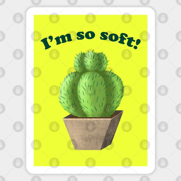 I'm so soft Sticker by senkova